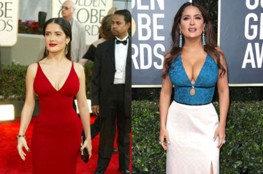 Salma Hayek y sus mejores looks de los Golden Globes 2003 y 2020