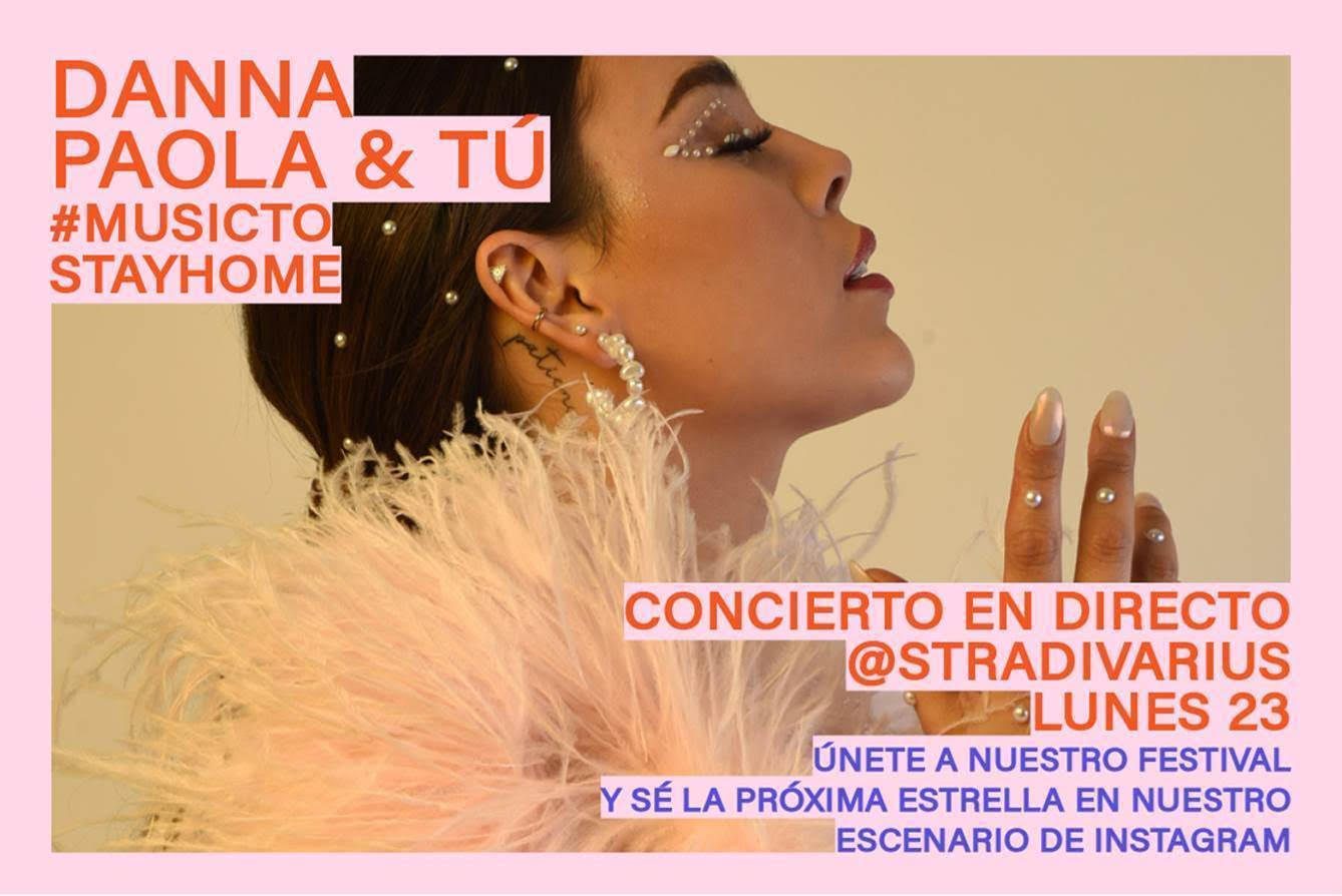 Danna Paola y otros artistas darán conciertos en Instagram 1