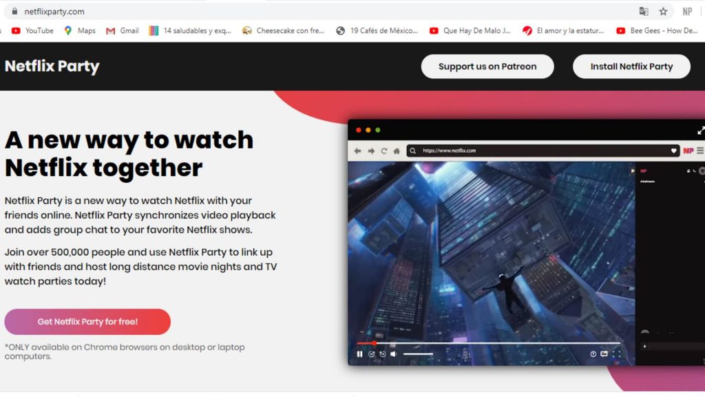 Descargar Netflix party
