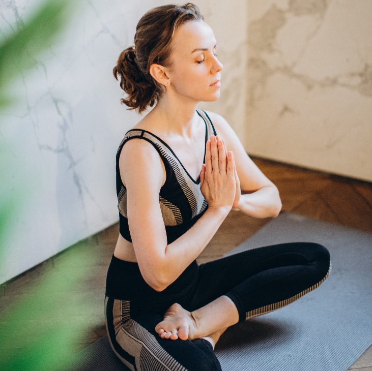 Meditación en casa respiración