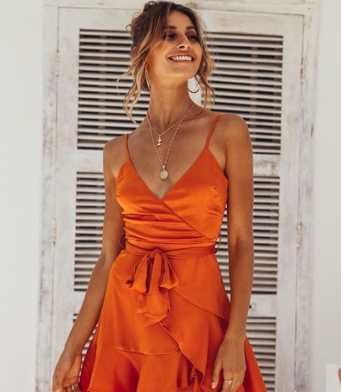 Vestido naranja