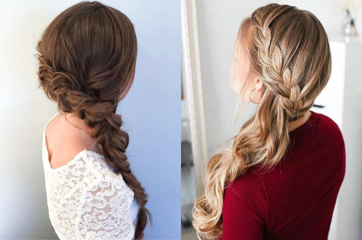 Peinados rápidos para mamás: trenza de lado y torcido