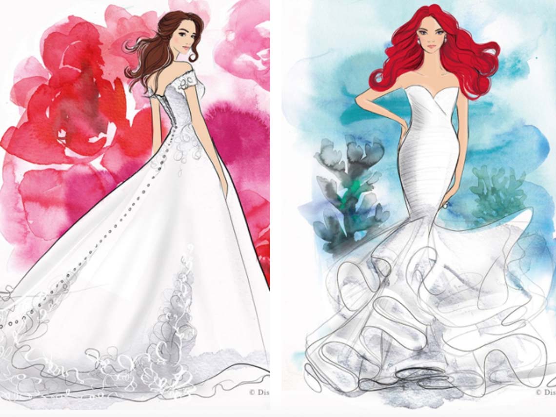 Cásate con un vestido de novia de princesa Disney 0