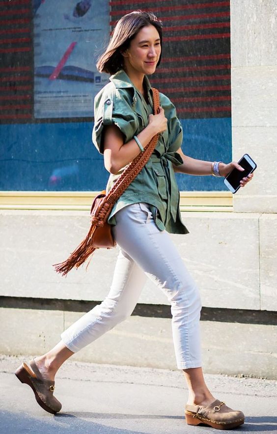 10 outfits elegantes verde militar que son perfectos para verano 12