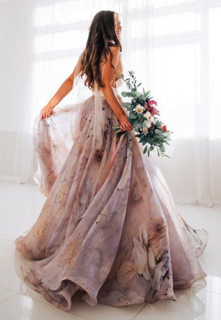 Flores vestido de novia