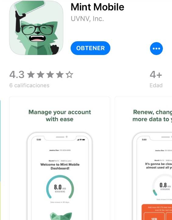 Mint Mobile app