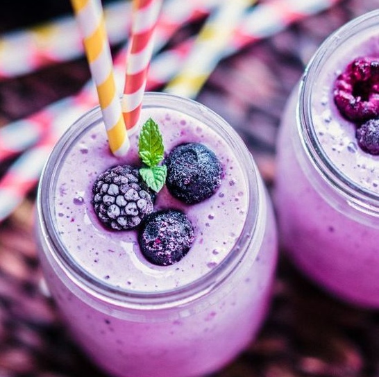 Batido blueberries