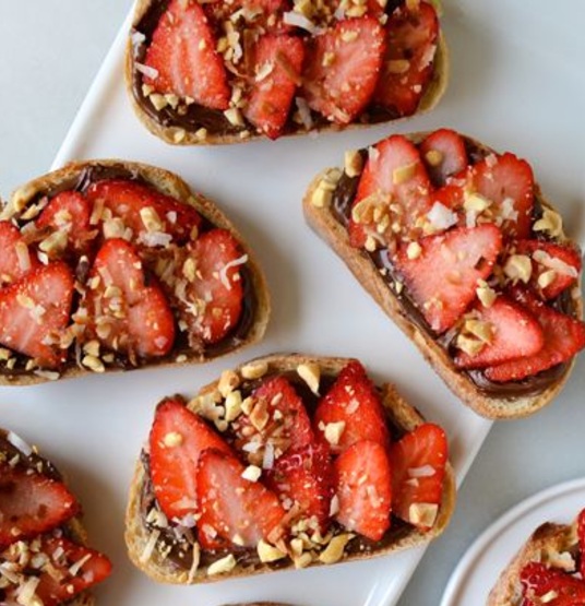 Pan tostado de Nutella