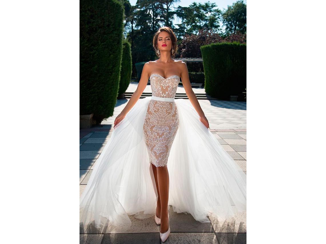 10 vestidos de novia elegantes perfectos para el civil 15