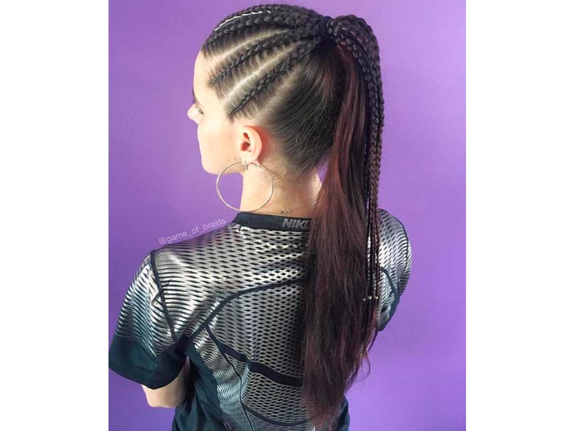 10 ideas de peinados con trenzas africanas 15