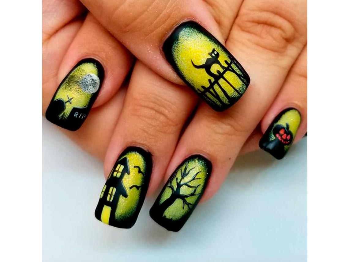 10 diseños de uñas espeluznantes perfectas para Halloween 6