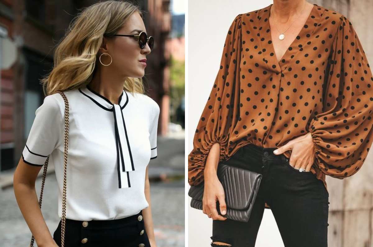 10 blusas sencillas y elegantes para ir a la oficina en otoño