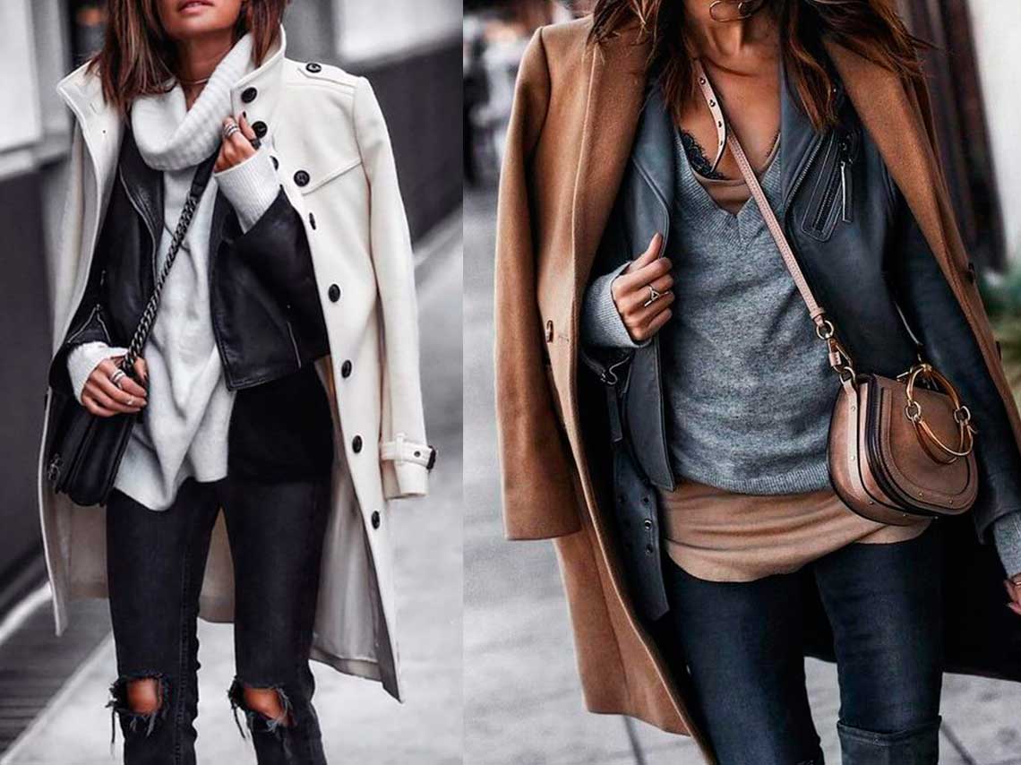 10 outfits con chamarra de piel con los que no pasarás frío 5