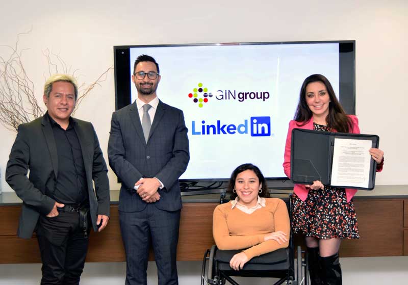 GINgroup y LinkedIn firman convenio colaborativo en beneficio de la inclusión laboral de  las personas con discapacidad 0