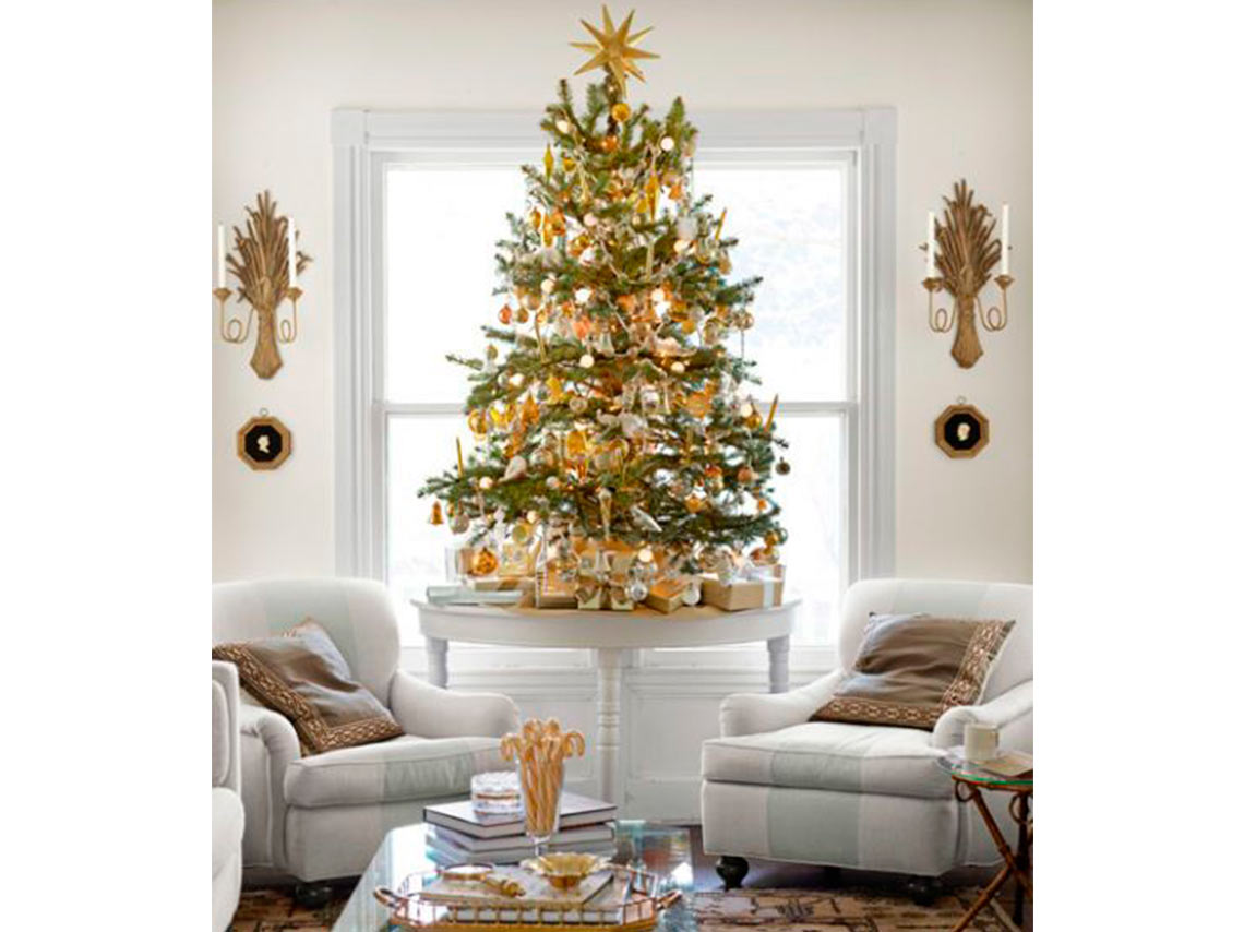 10 ideas para decorar con mini árboles de Navidad 0