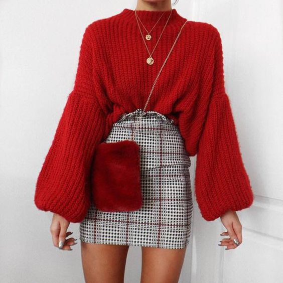 10 outfits rojos, elegantes y calientitos para Navidad 19