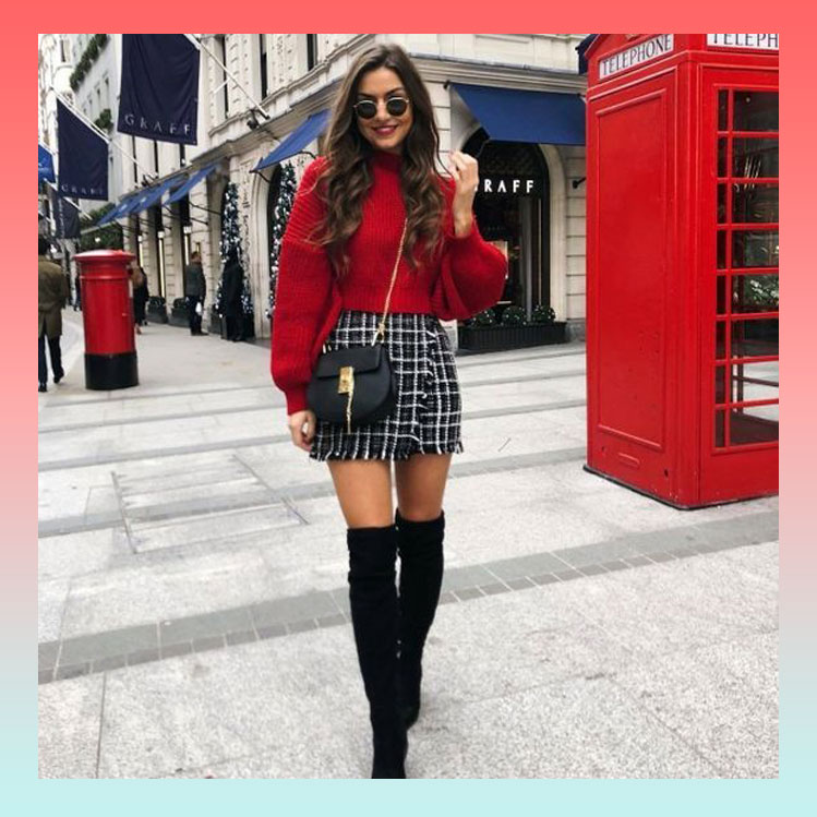 10 outfits rojos, elegantes y para Navidad Mujer de 10