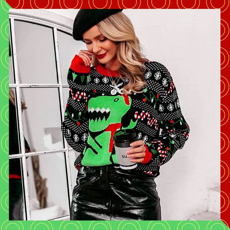 8 outfits con ugly sweaters para usar en Navidad