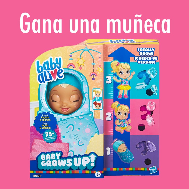 Gana una muñeca que crece de verdad para Navidad