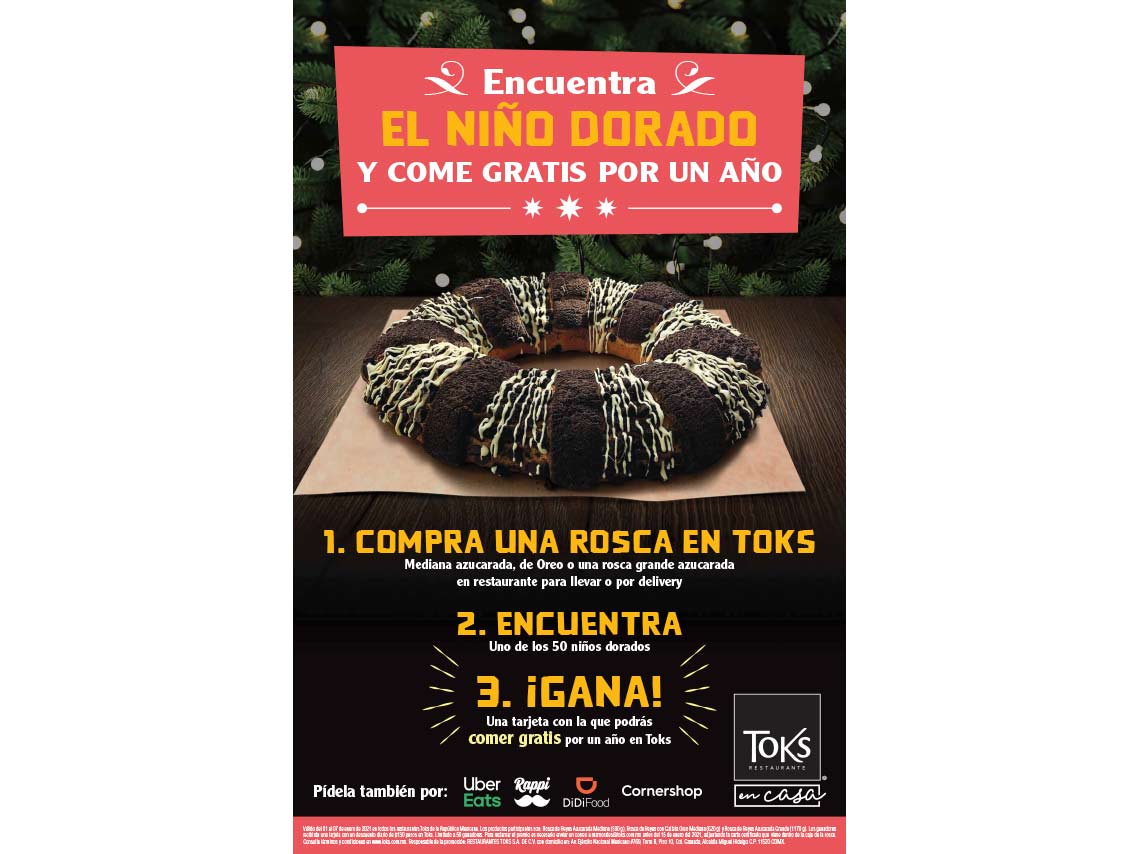 Toks te regala una rosca y puedes ganar un año gratis de comida 0