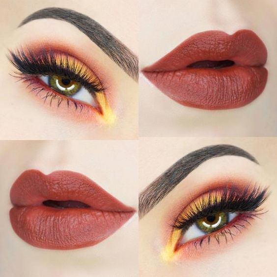 maquillaje-ojos-naranja-amarillo-tendencia-2021