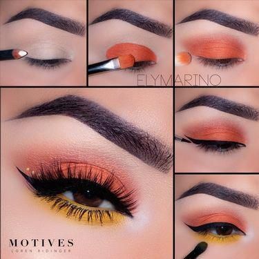 maquillaje-ojos-naranja-amarillo-tendencia-2021