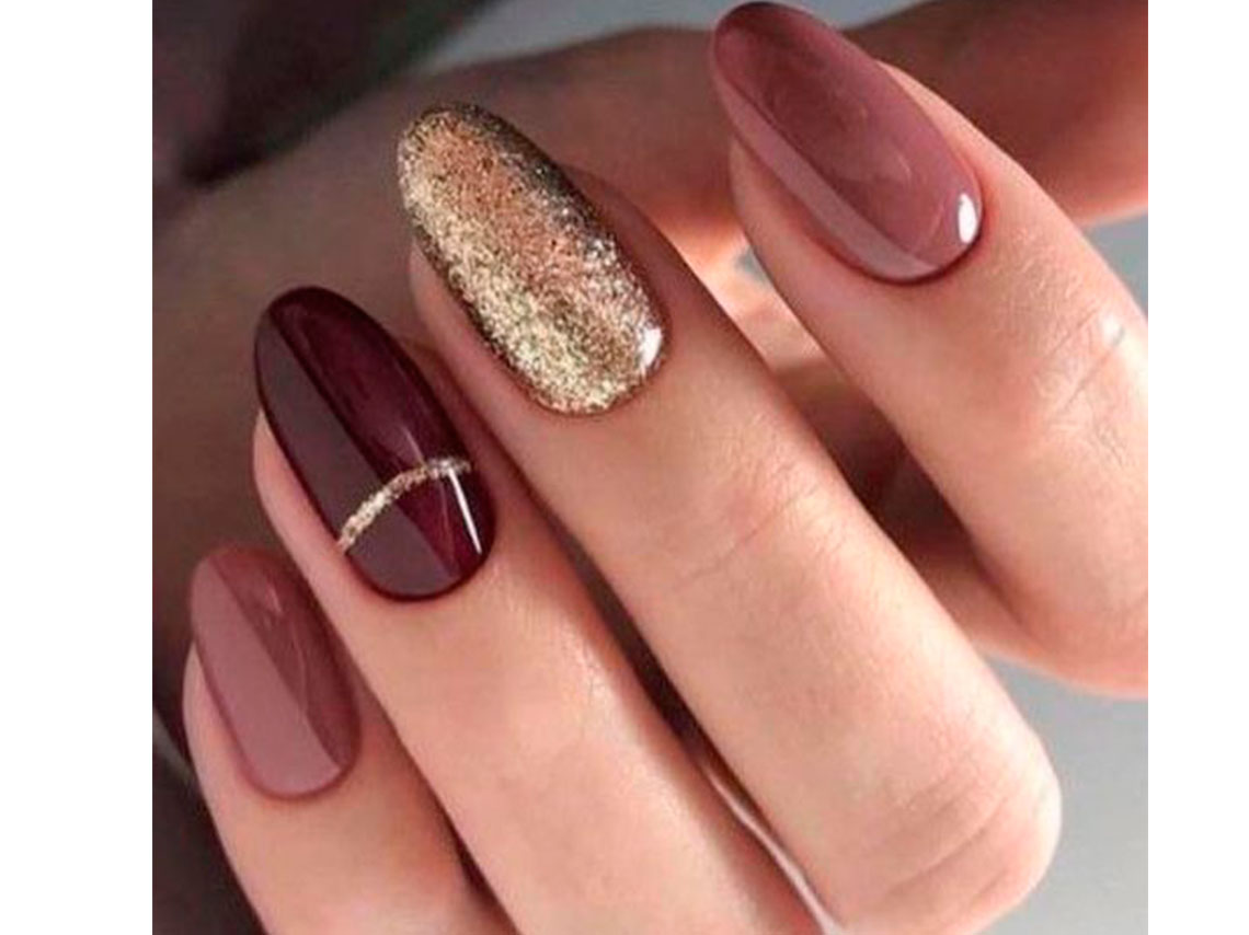 10 ideas para llevar tus uñas en color vino y verte elegante 9