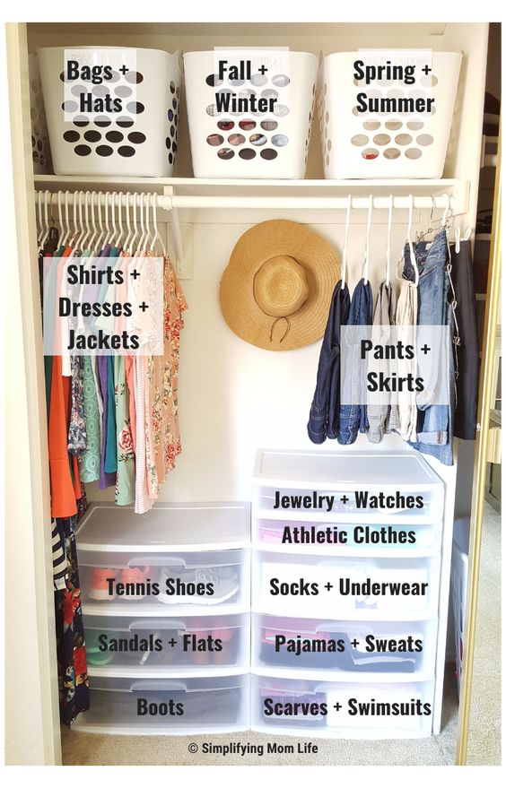 Cómo ordenar un armario pequeño? Ideas y consejos