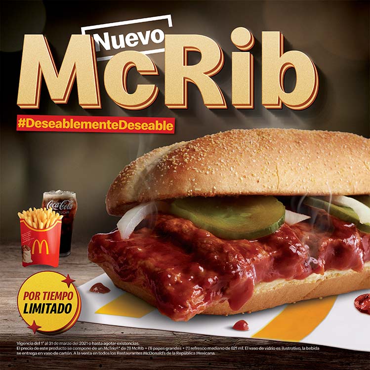 ¡No es broma! McDonald’s regresa McRib después de 6 años