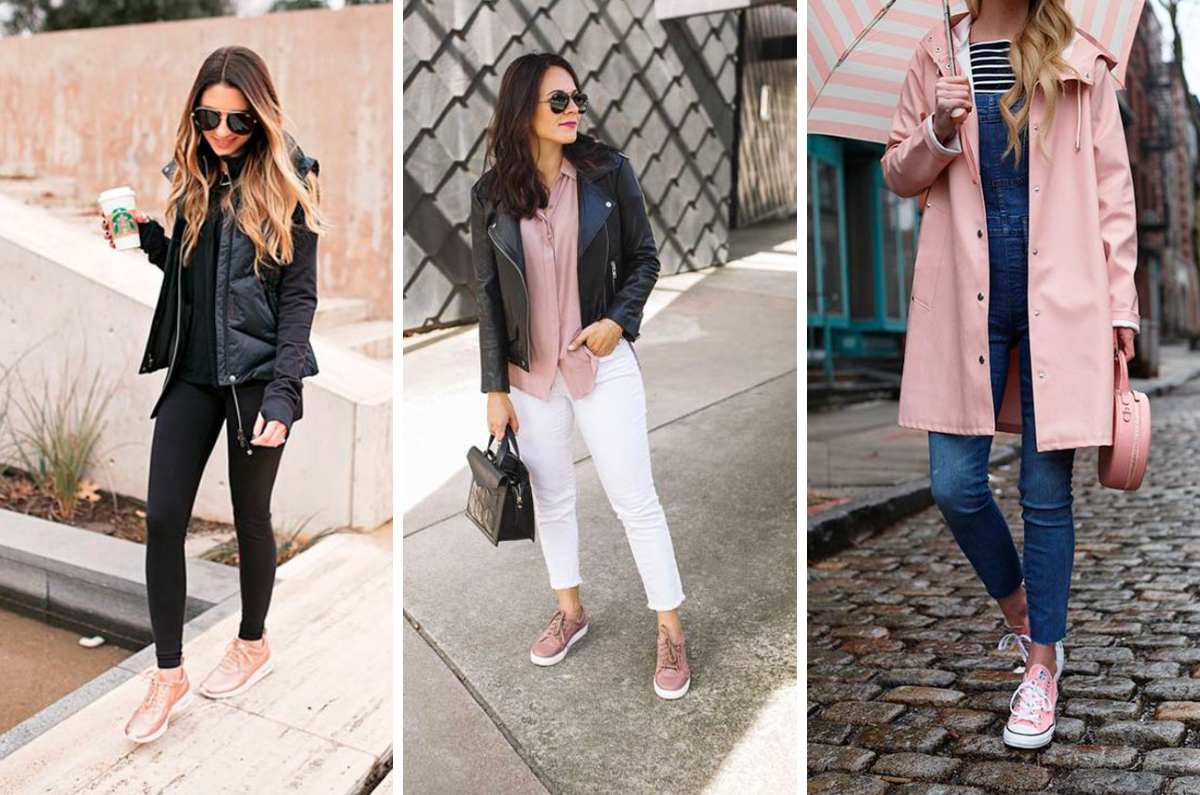 10 outfits con tenis rosas para verte chic en el trabajo