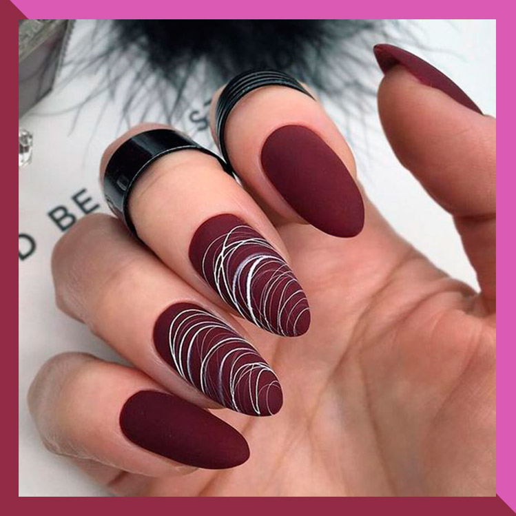 10 ideas para llevar tus uñas en color vino y verte elegante