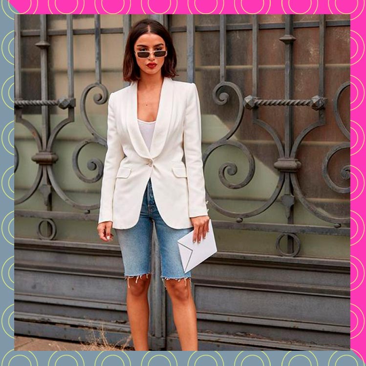 10 formas de combinar tu blazer con short para verte elegante