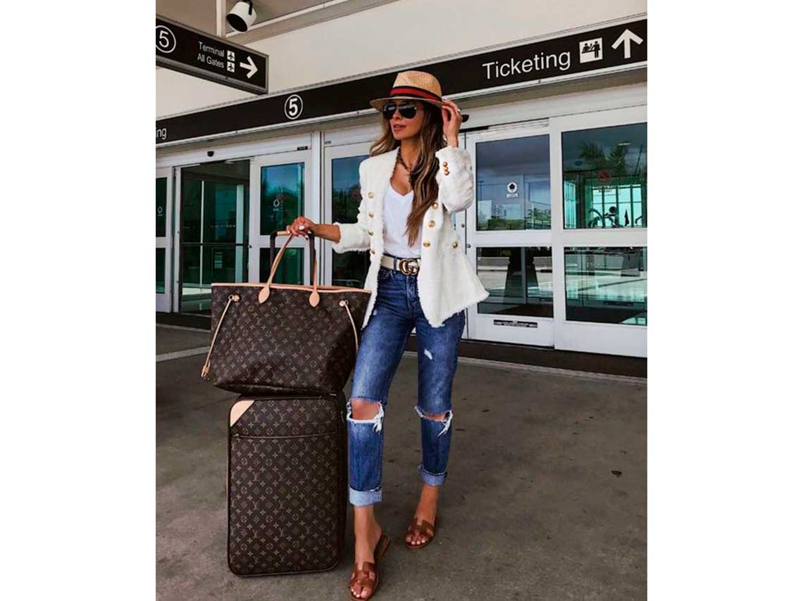 10 outfits para viajar cómoda para verte bien en las fotos 9