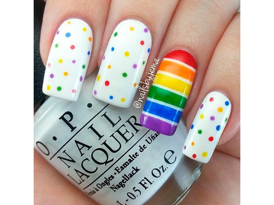 10 diseños de uñas fáciles para celebrar el orgullo 3