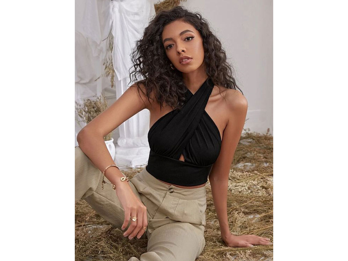 outfits con blusas halter
