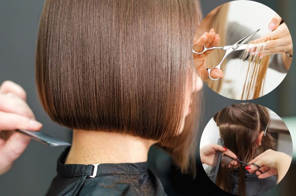 Collage de 10 peinados bonitos y fáciles para cabello corto