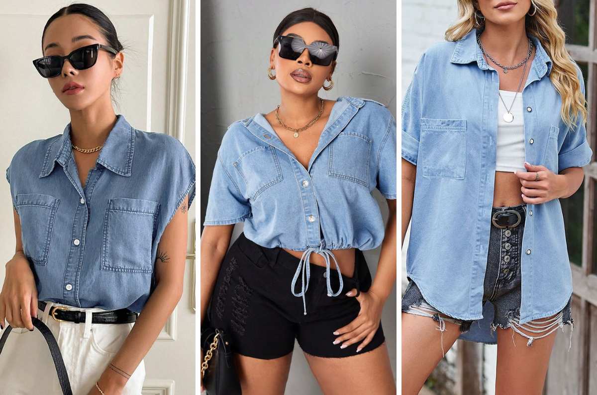 7 ideas de outfits con camisa de mezclilla para ir a trabajar