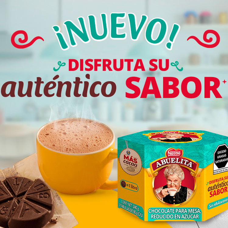 ¡Gana y prueba el nuevo Chocolate Abuelita reducido en azúcar!