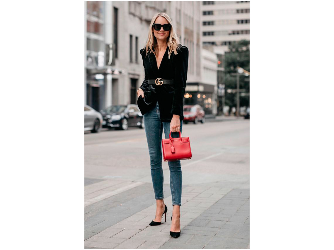 10 outfits con tacones y jeans para ir a trabajar y verte elegante