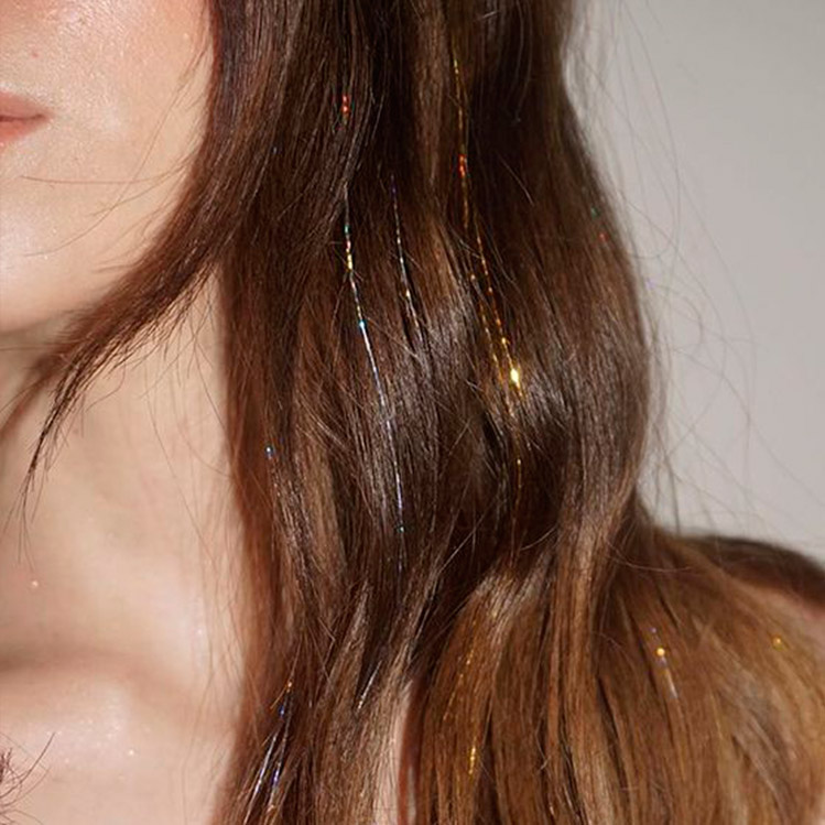 10 ideas divertidas para usar extensiones de glitter