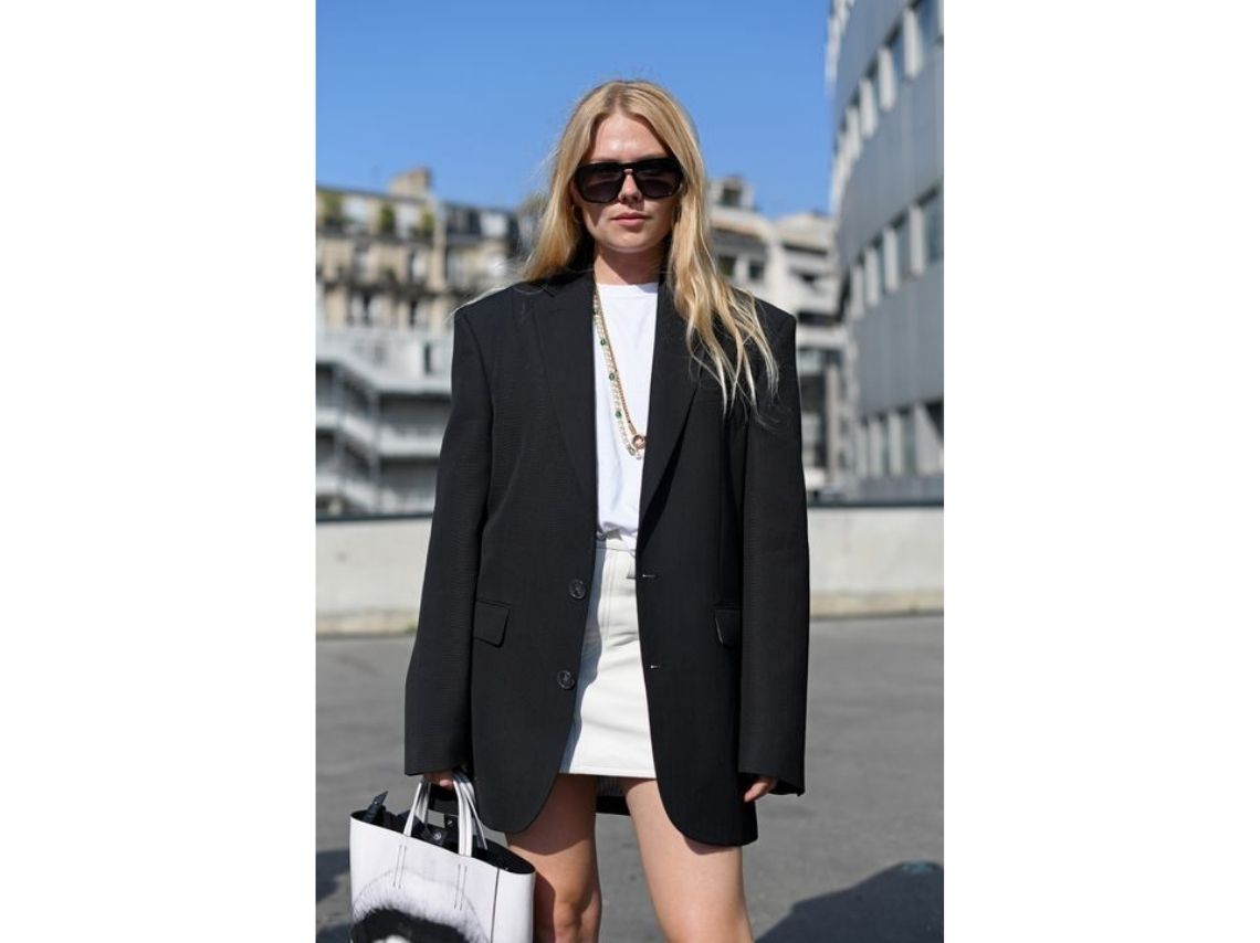 outfits con blazer oversize para verte elegante y profesional en la oficina