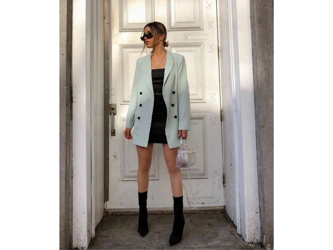 outfits con blazer oversize para verte elegante y profesional en la oficina