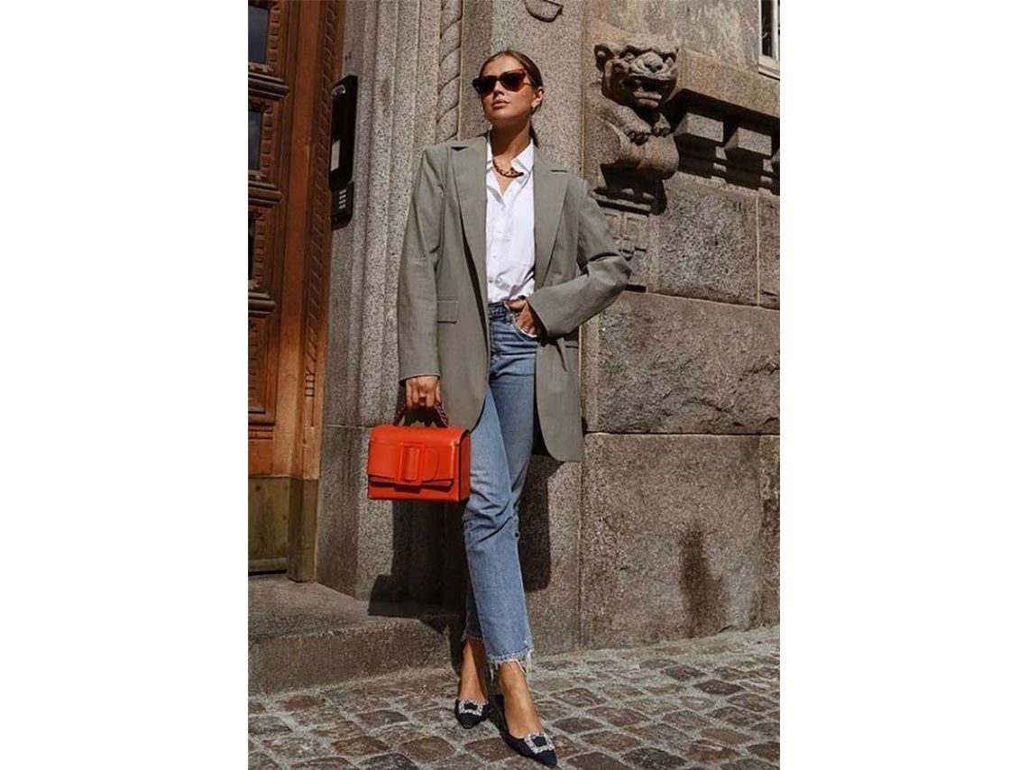 outfits con blazer oversize para verte elegante y profesional en la oficina