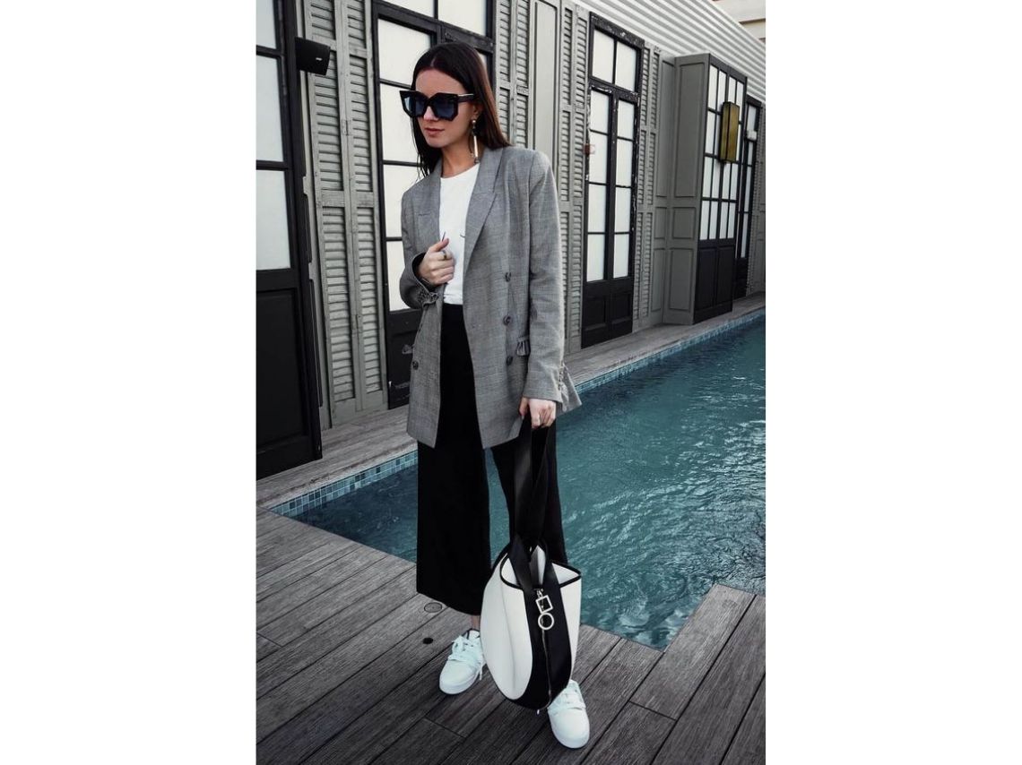 outfits con blazer oversize para verte elegante y profesional en la oficina