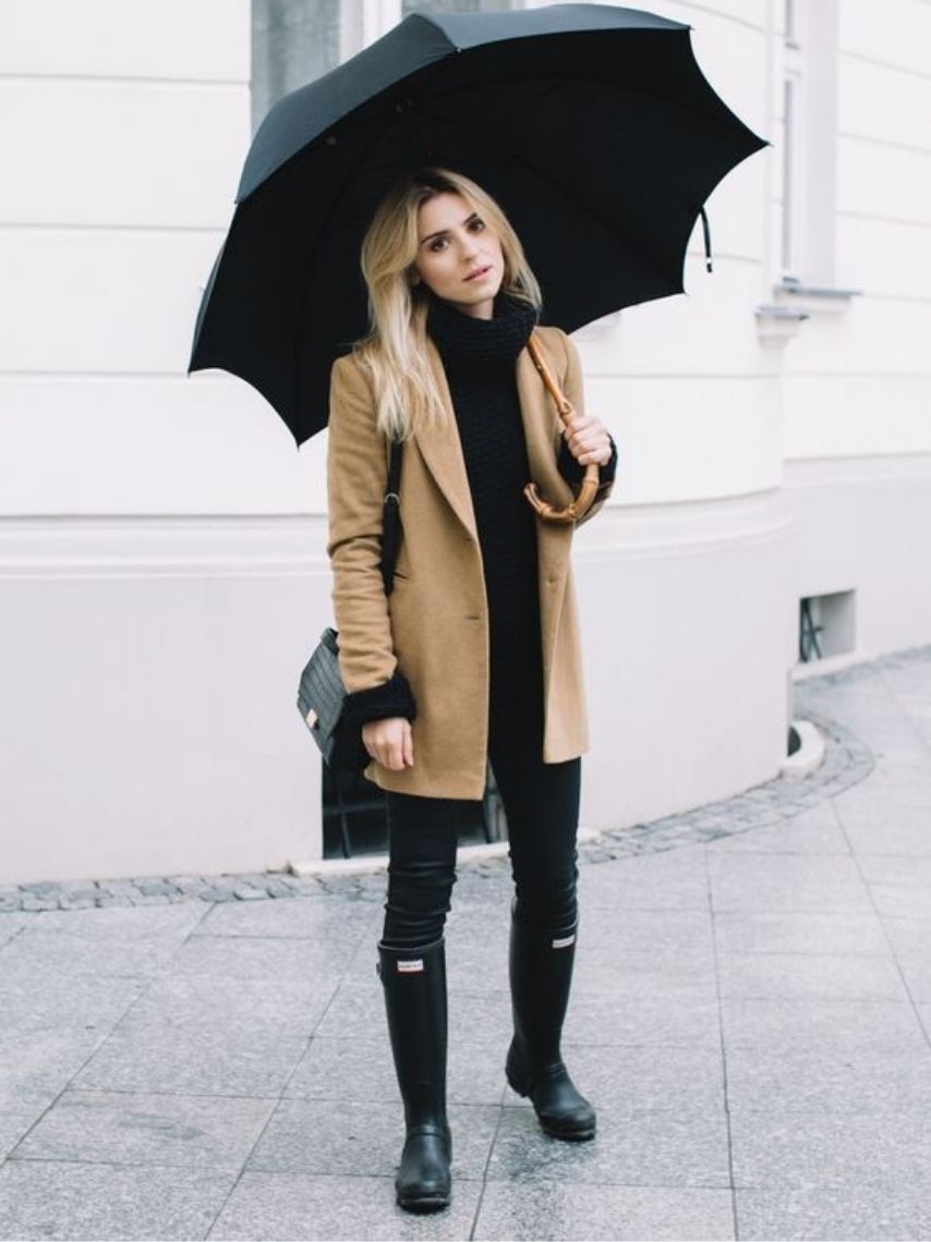 10 outfits con botas de lluvia para las próximas tardes de otoño 5