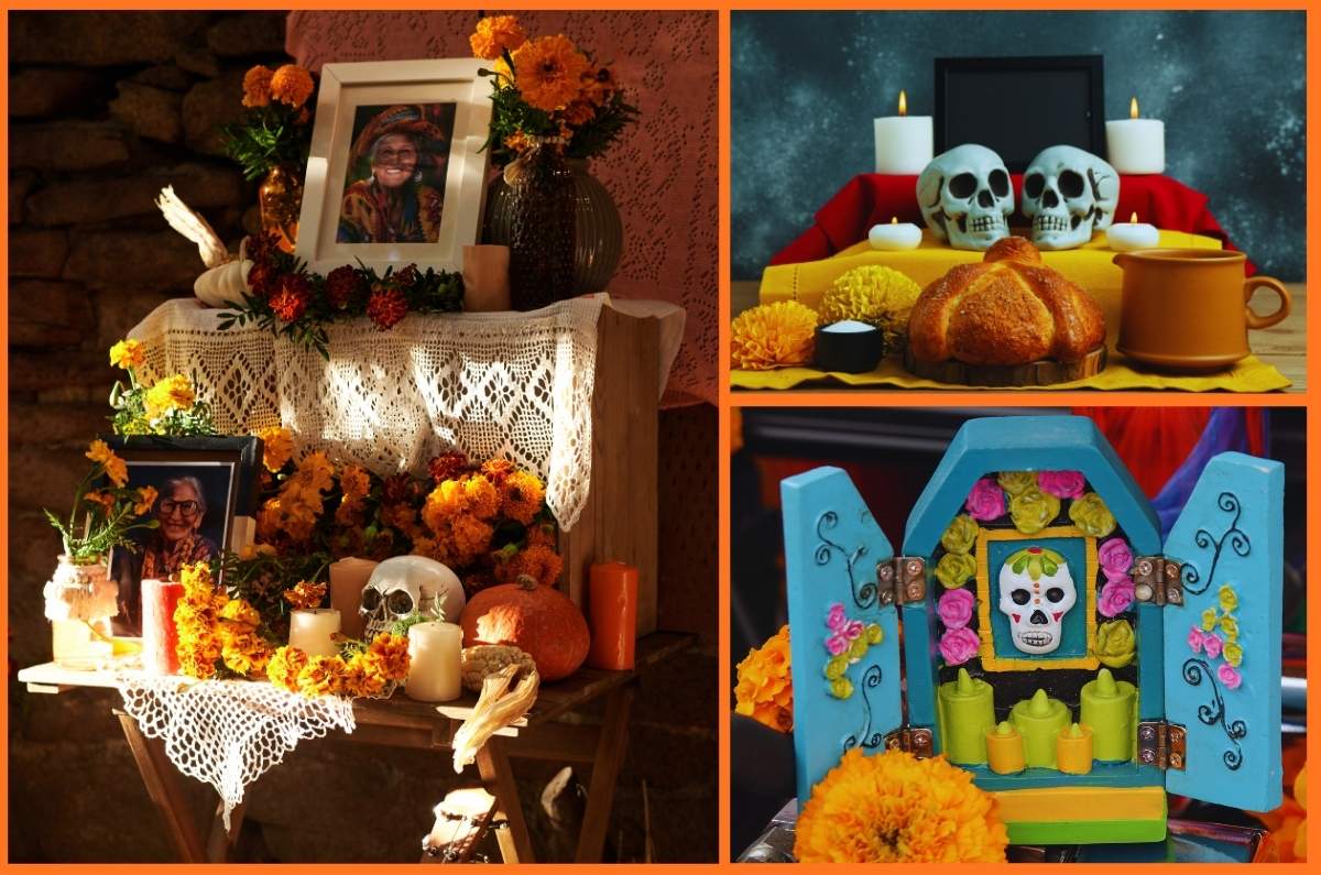 Ideas para altar de muertos sencillo, pequeño, creativo y original
