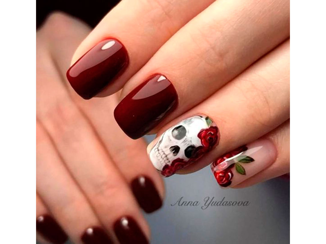 10 uñas inspiradas en catrinas para el Día de Muertos