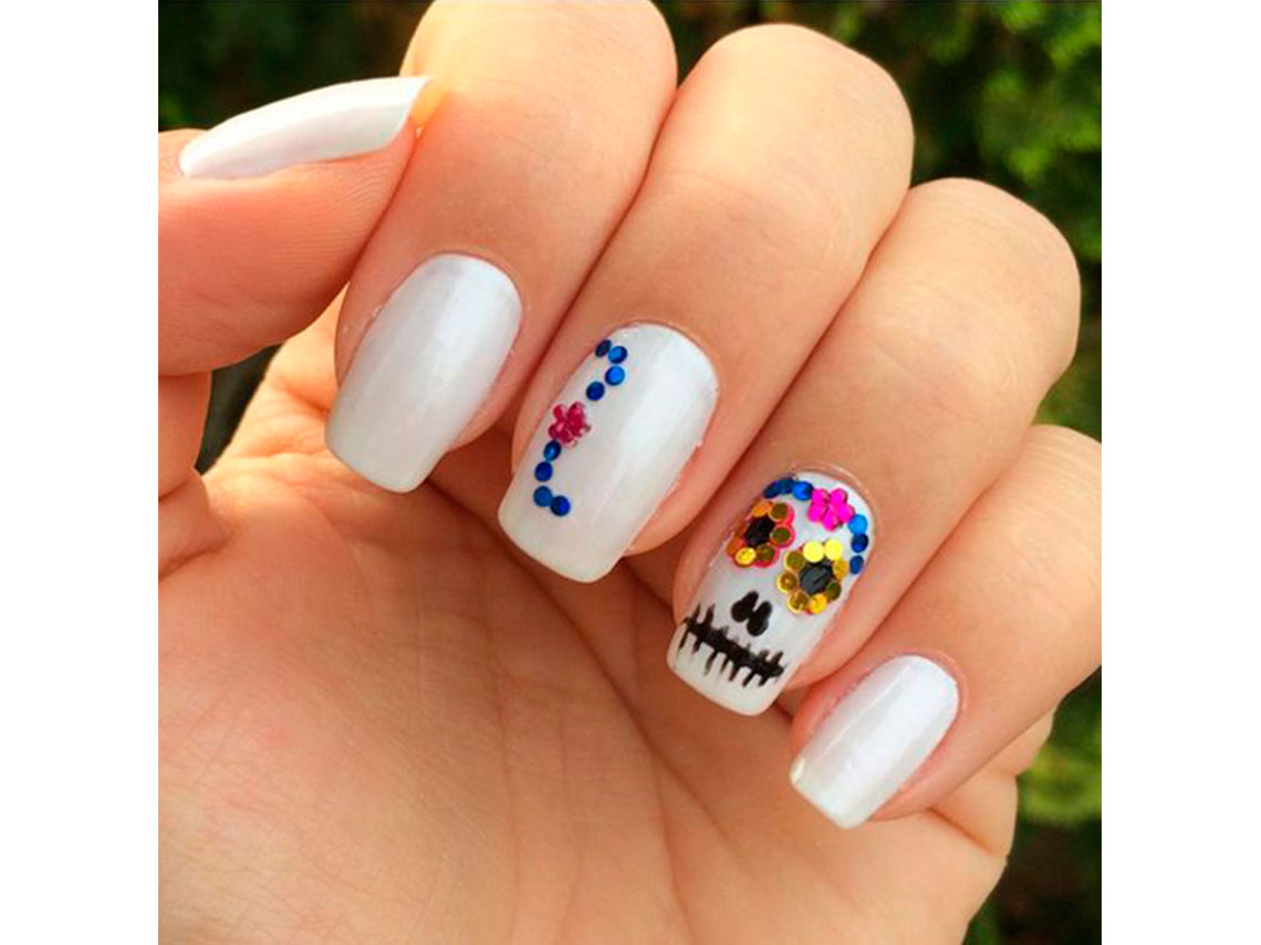 10 uñas inspiradas en catrinas para el Día de Muertos