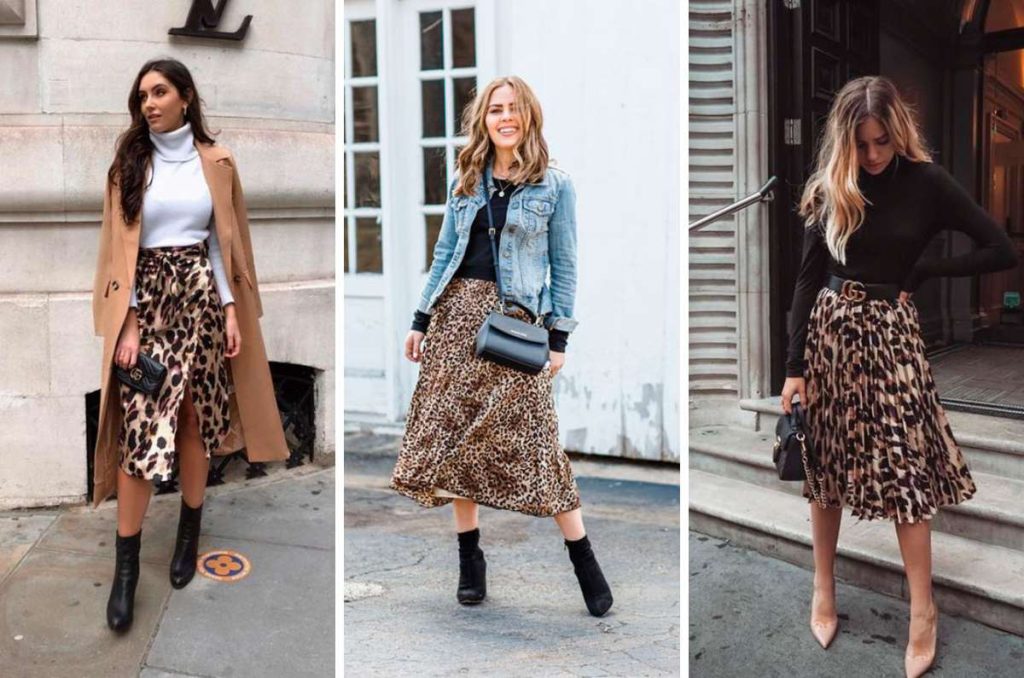 10 combinaciones con falda animal print fáciles de lograr