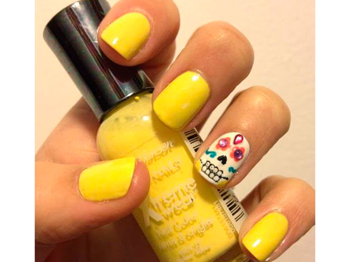 10 uñas inspiradas en catrinas para el Día de Muertos